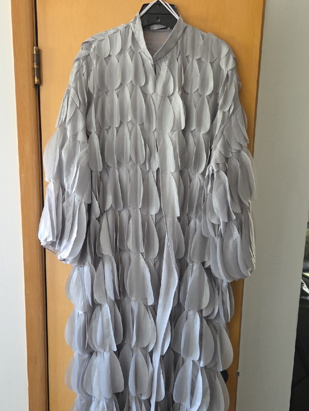 Zara Light Gray Draped Blouse